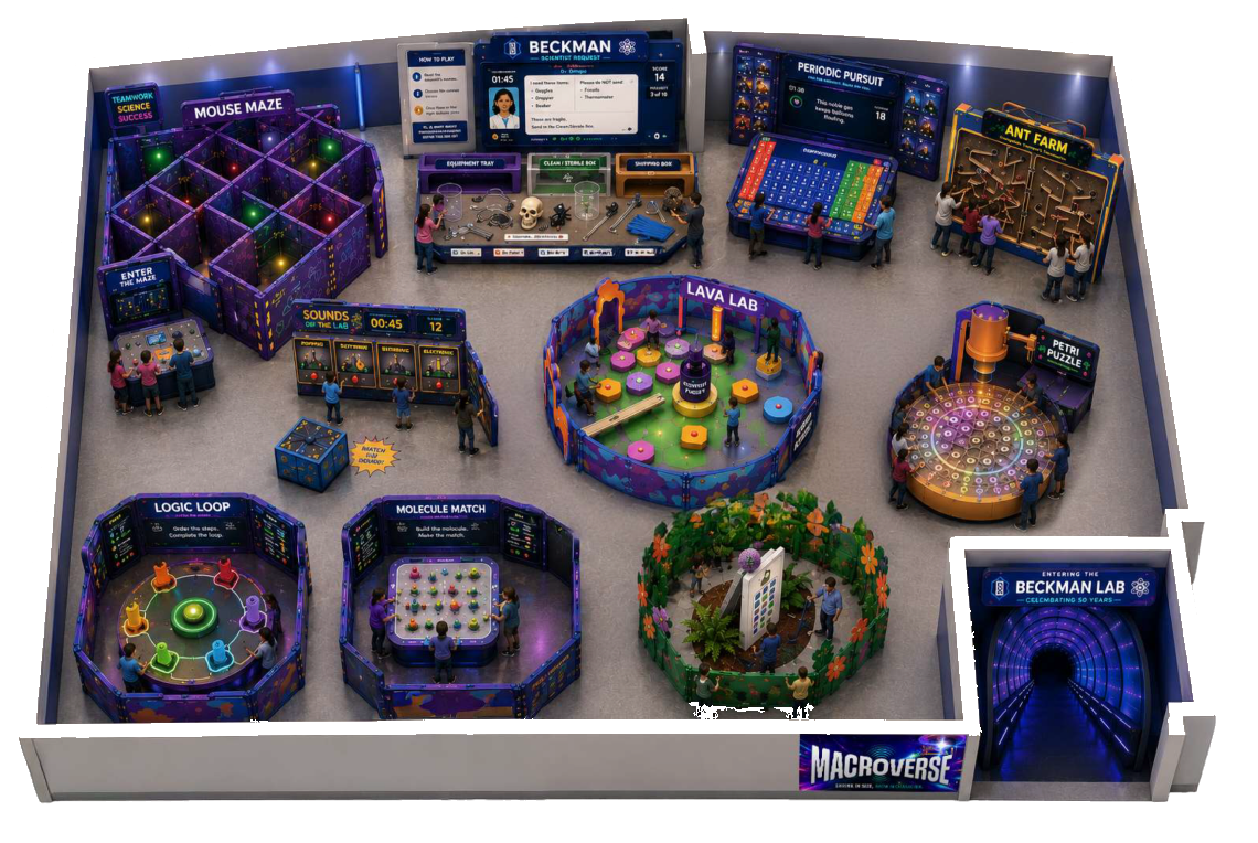 Macroverse exhibit floor plan
