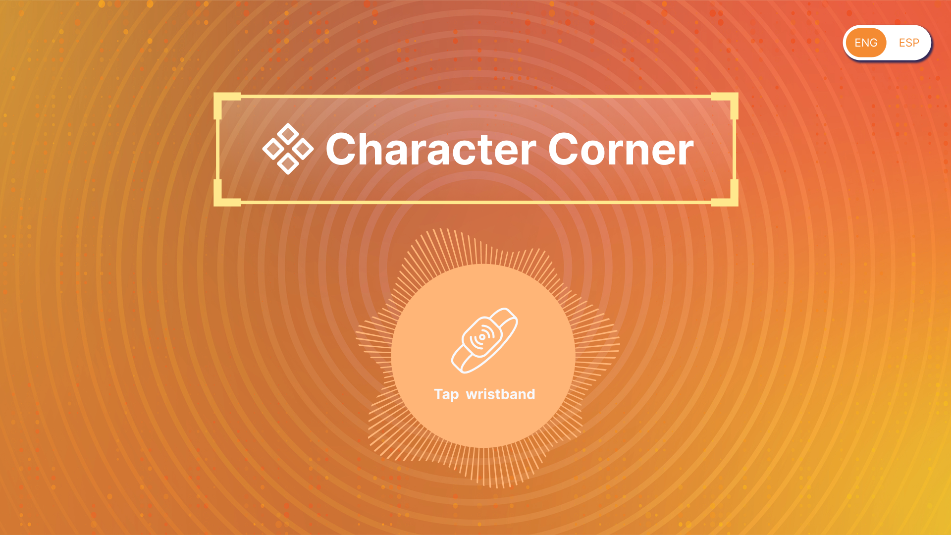 Contribution kiosk standby screen